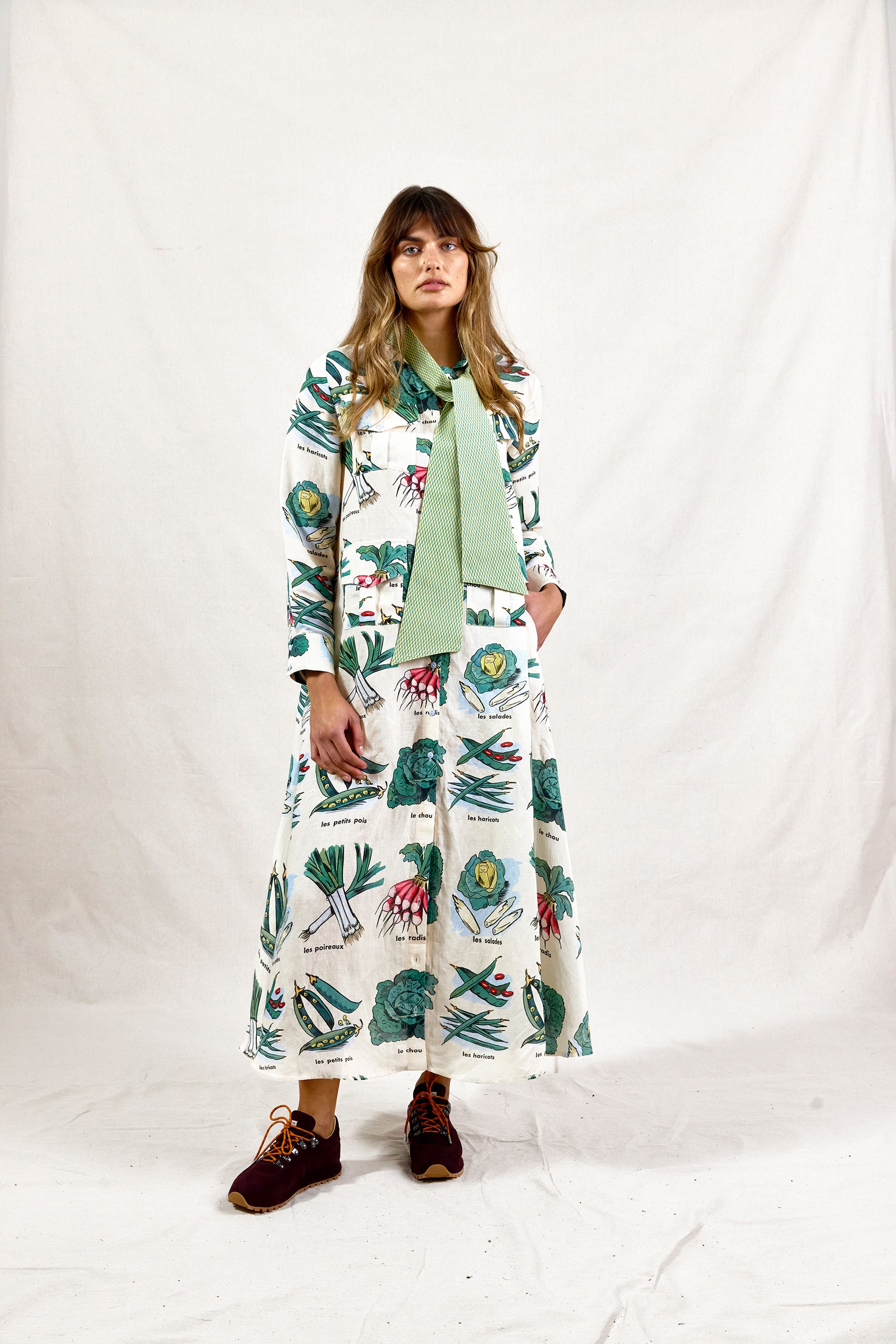 I BEG YOUR PARDON IN THE VEGGIE GARDEN. Dress.