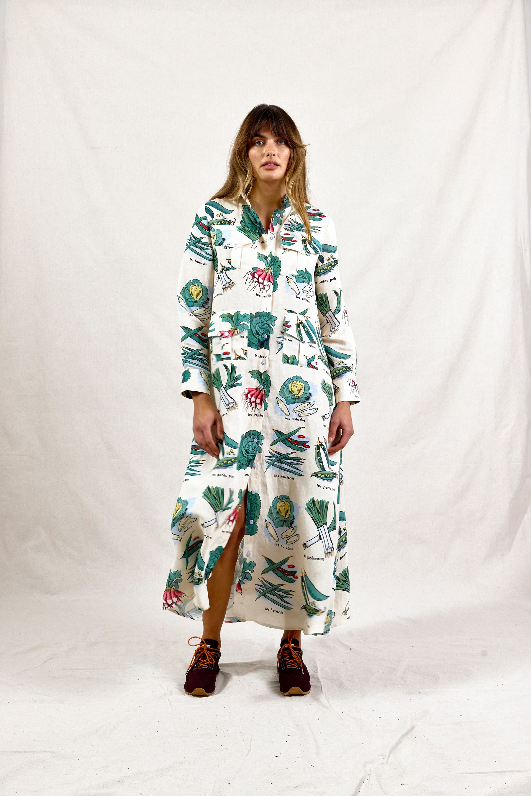 I BEG YOUR PARDON IN THE VEGGIE GARDEN. Dress.