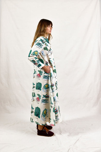 I BEG YOUR PARDON IN THE VEGGIE GARDEN. Dress.