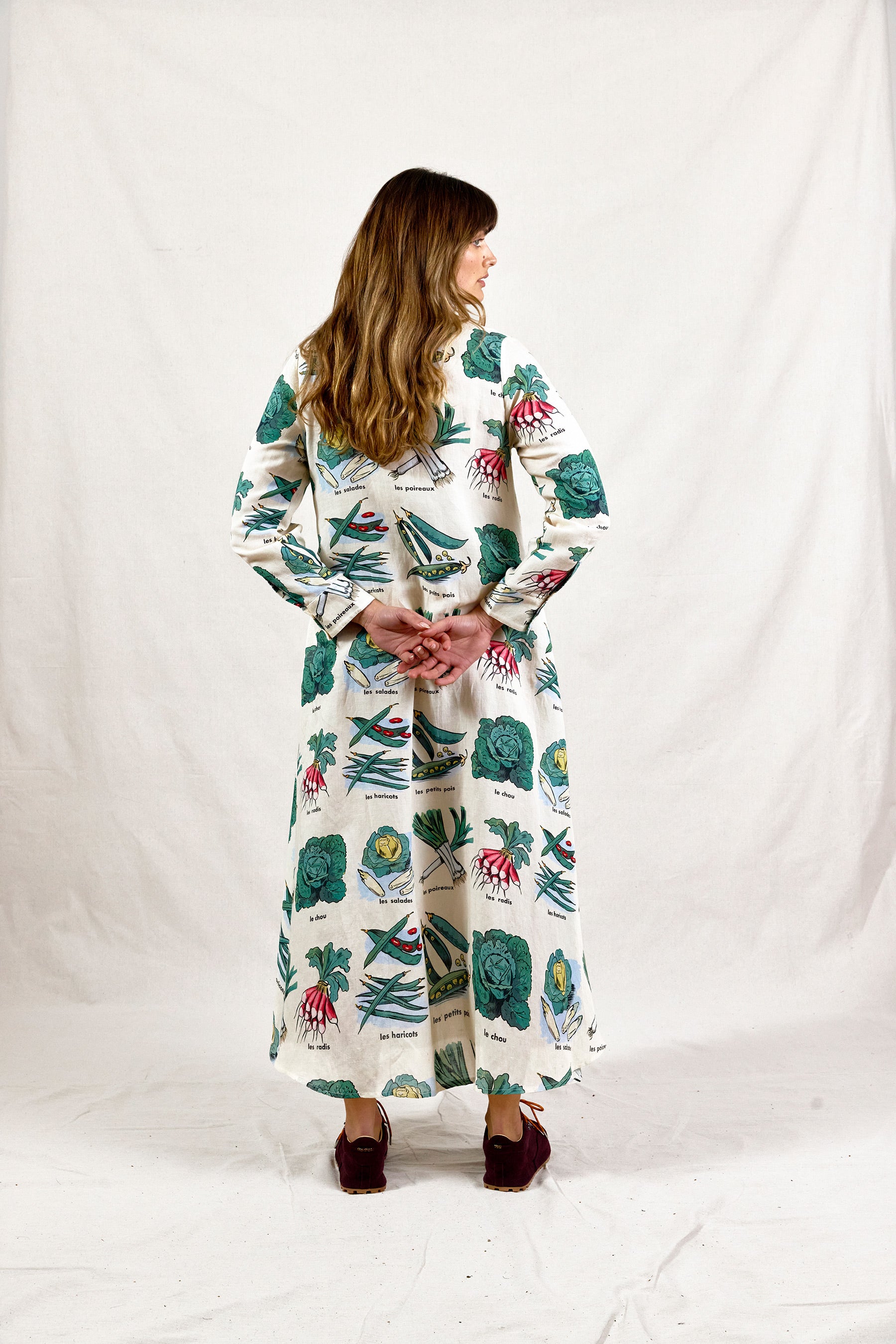 I BEG YOUR PARDON IN THE VEGGIE GARDEN. Dress.