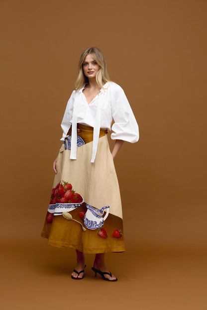 STRAWBERRIES & CREAM. Skirt.