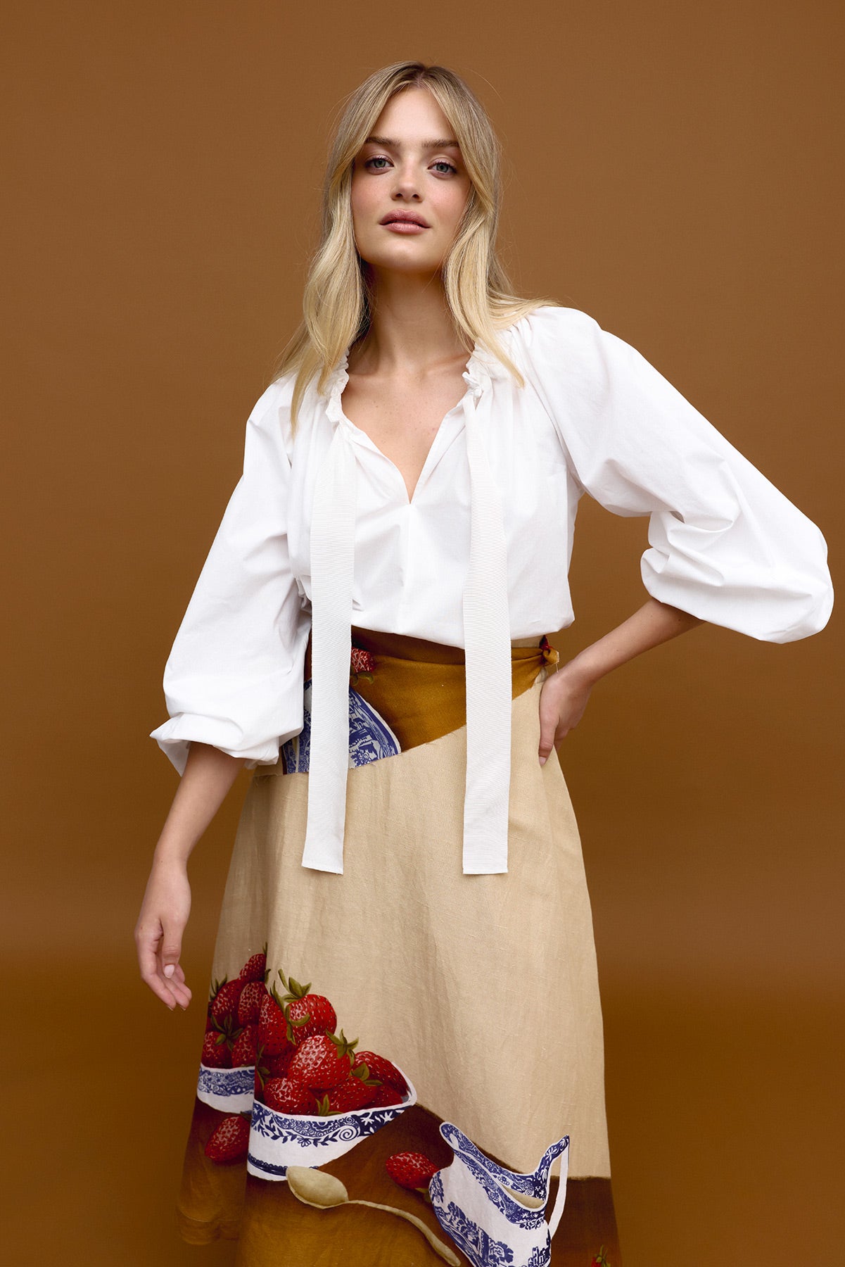 STRAWBERRIES & CREAM. Skirt.