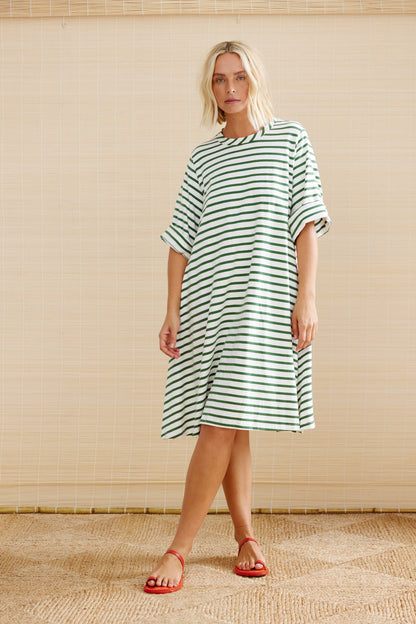 THE TANZANIA BORDER. Green & White. LAST ONE! SIZE 6!